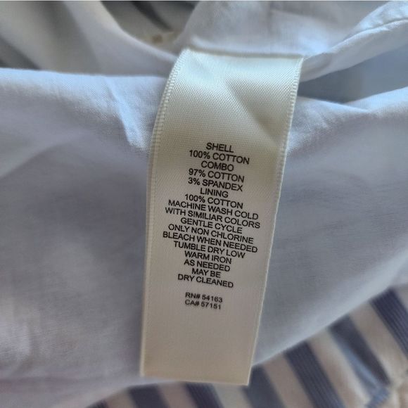 Eliza J Blue and White Buttoned Sundress - Picture 16 of 16